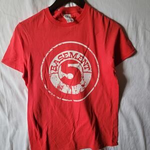 the Basement 5   band   t shirt size  small red